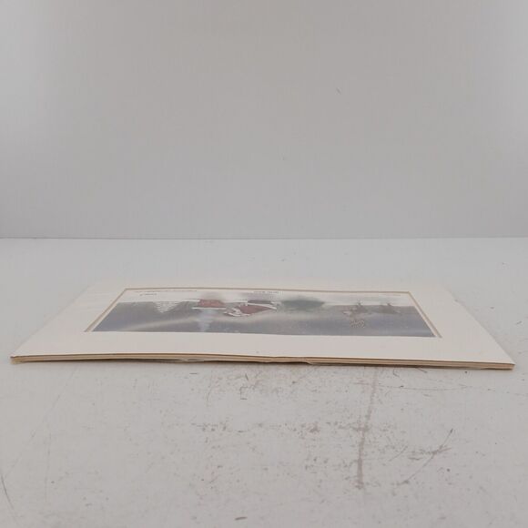 Dan Larsen Snow People Painting "Ho Ho Whoa! Matster Edition Signed 14"x8" - Picture 5 of 11